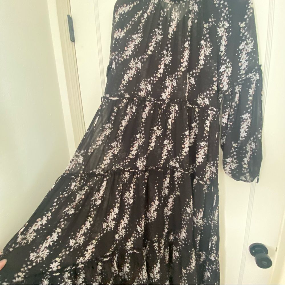 All Saints | NWT Eimear Cultivar Sheer Long Sleeve Maxi Dress - Picture 10 of 10